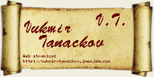 Vukmir Tanackov vizit kartica